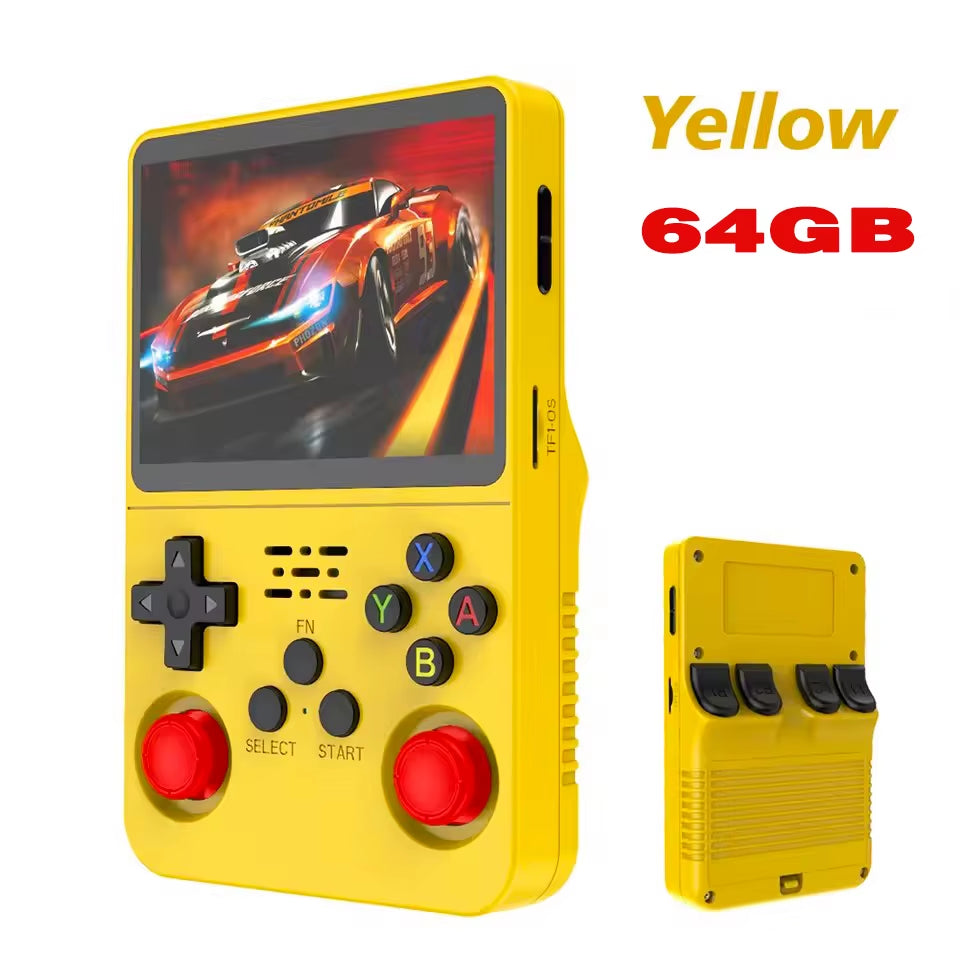 Retro R36S Handheld Video Game Console 3.5 Inch IPS Screen Portable Pocket Player with 128GB Preloaded Games Linux System