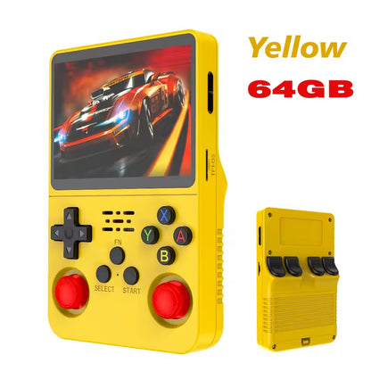 Retro R36S Handheld Video Game Console 3.5 Inch IPS Screen Portable Pocket Player with 128GB Preloaded Games Linux System