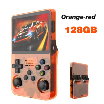 Retro R36S Handheld Video Game Console 3.5 Inch IPS Screen Portable Pocket Player with 128GB Preloaded Games Linux System