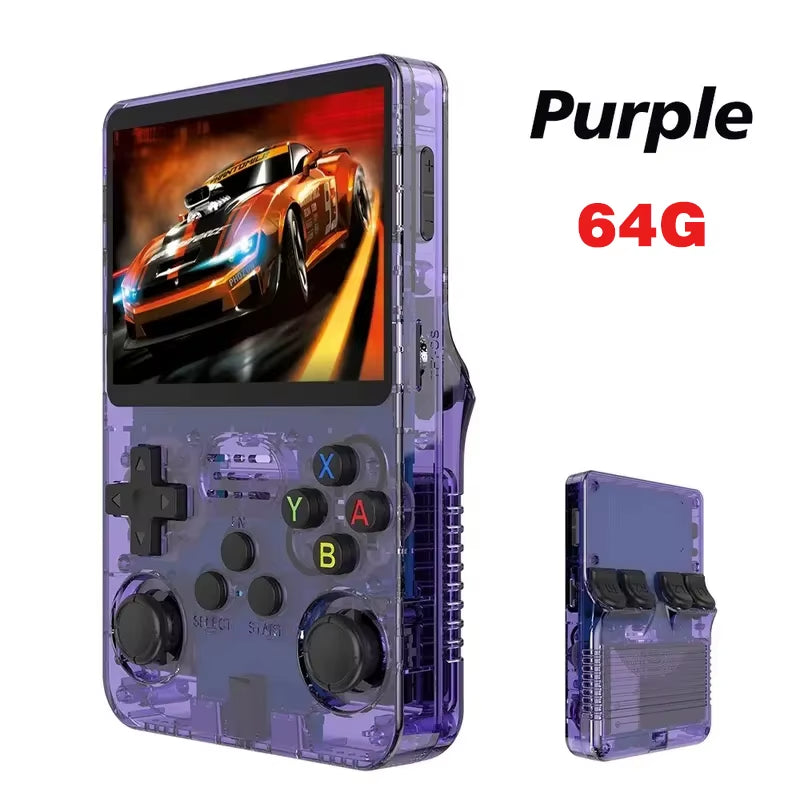 Retro R36S Handheld Video Game Console 3.5 Inch IPS Screen Portable Pocket Player with 128GB Preloaded Games Linux System