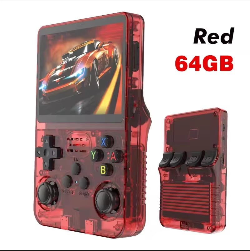 Retro R36S Handheld Video Game Console 3.5 Inch IPS Screen Portable Pocket Player with 128GB Preloaded Games Linux System