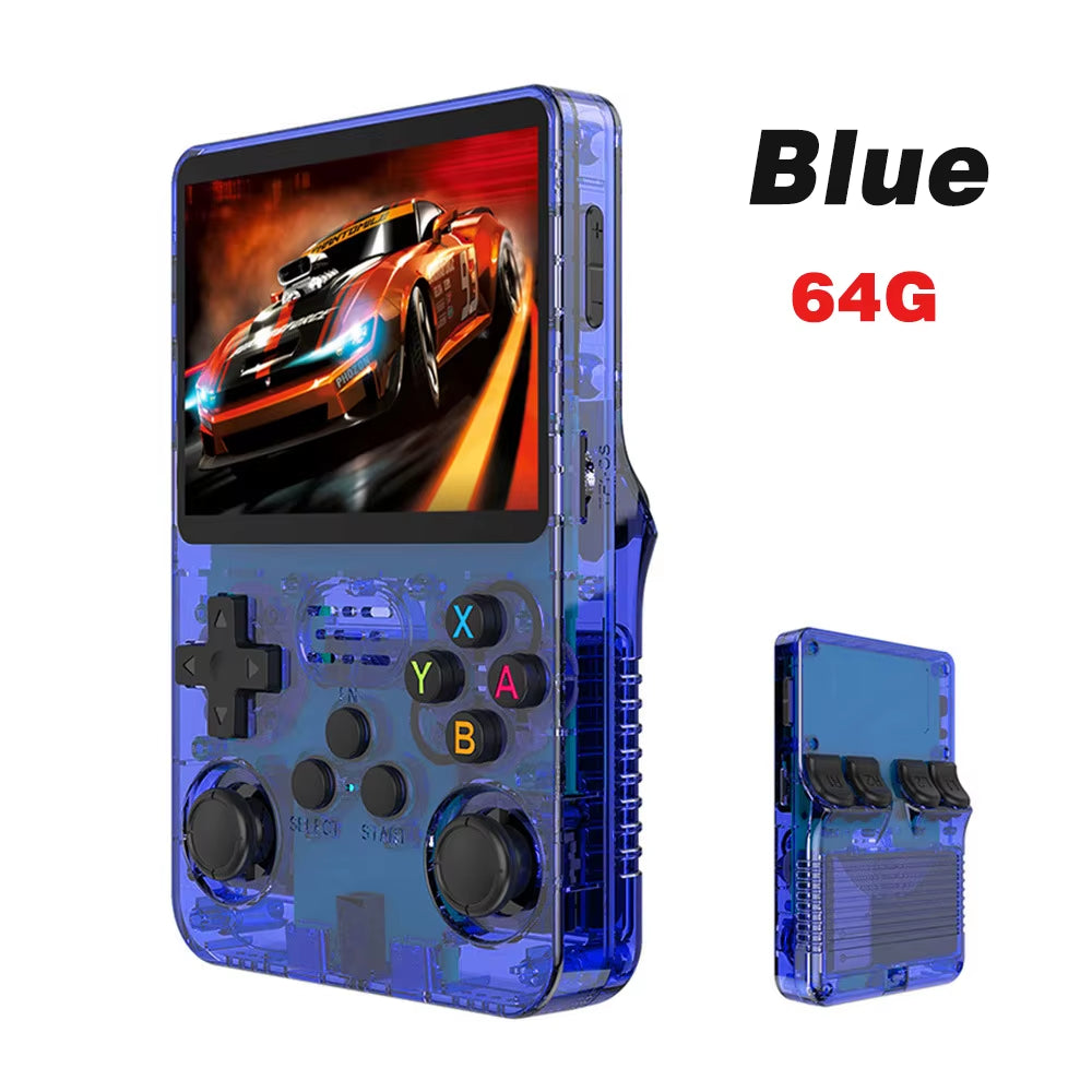Retro R36S Handheld Video Game Console 3.5 Inch IPS Screen Portable Pocket Player with 128GB Preloaded Games Linux System