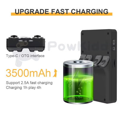 POWKIDDY RGB20S Handheld Game Console Retro Open Source System Children'S Gifts RK3326 Double Joystick Handheld Game Console