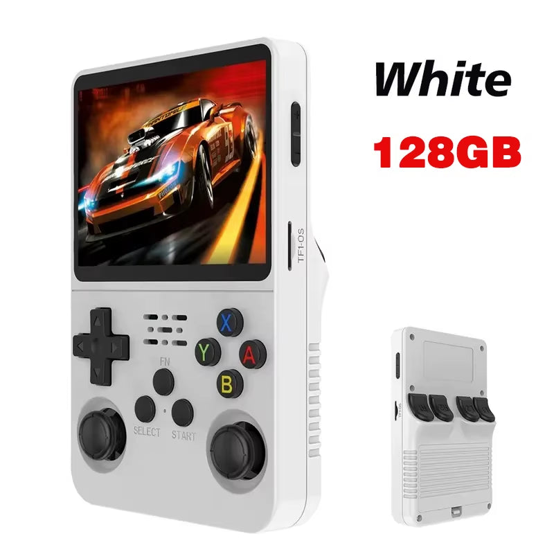 Retro R36S Handheld Video Game Console 3.5 Inch IPS Screen Portable Pocket Player with 128GB Preloaded Games Linux System
