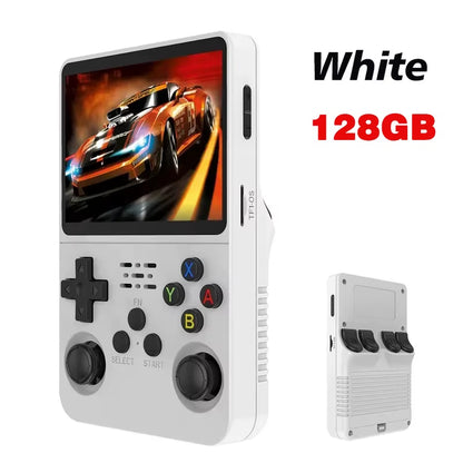 Retro R36S Handheld Video Game Console 3.5 Inch IPS Screen Portable Pocket Player with 128GB Preloaded Games Linux System