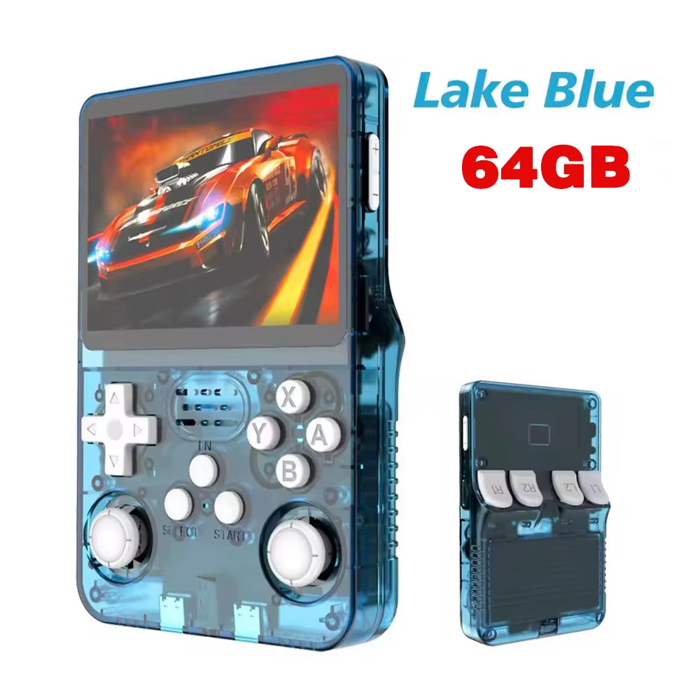Retro R36S Handheld Video Game Console 3.5 Inch IPS Screen Portable Pocket Player with 128GB Preloaded Games Linux System