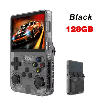 Retro R36S Handheld Video Game Console 3.5 Inch IPS Screen Portable Pocket Player with 128GB Preloaded Games Linux System