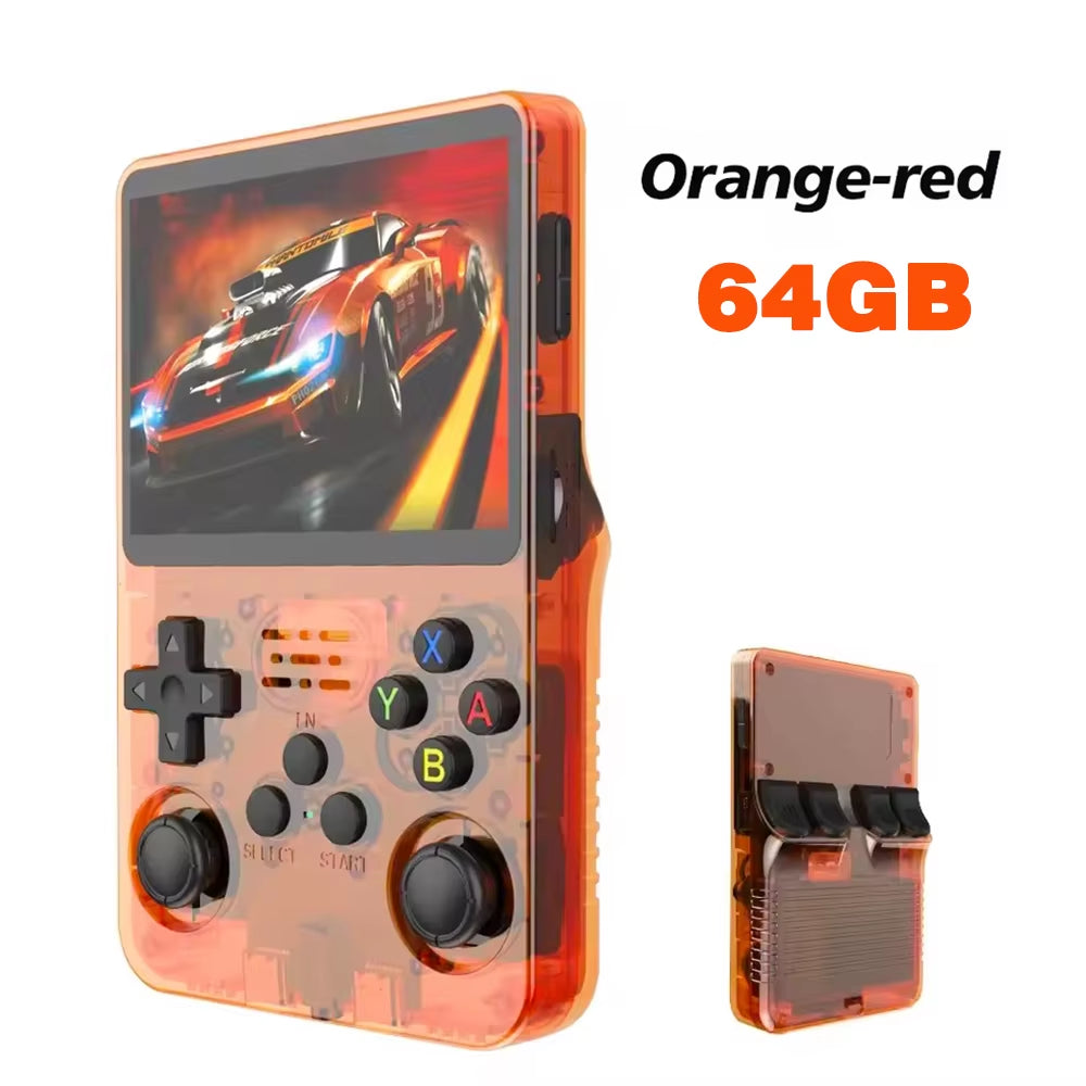 Retro R36S Handheld Video Game Console 3.5 Inch IPS Screen Portable Pocket Player with 128GB Preloaded Games Linux System